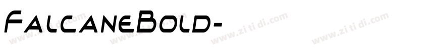 FalcaneBold字体转换