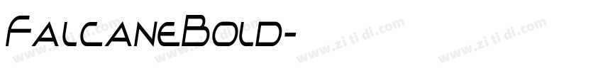 FalcaneBold字体转换