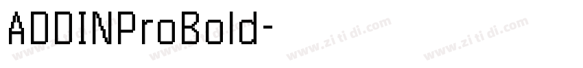 ADDINProBold字体转换