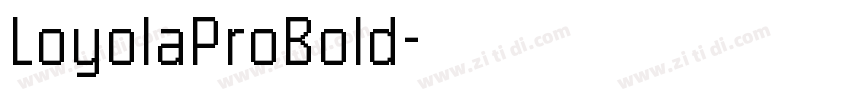 LoyolaProBold字体转换