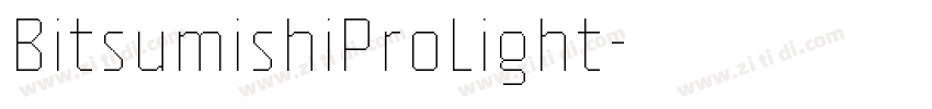 BitsumishiProLight字体转换
