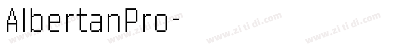 AlbertanPro字体转换