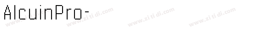 AlcuinPro字体转换