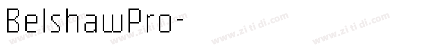 BelshawPro字体转换