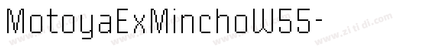 MotoyaExMinchoW55字体转换