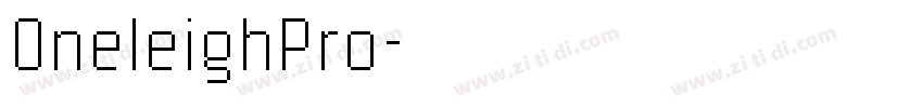 OneleighPro字体转换