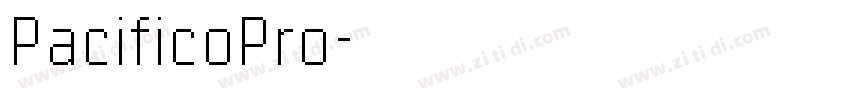 PacificoPro字体转换