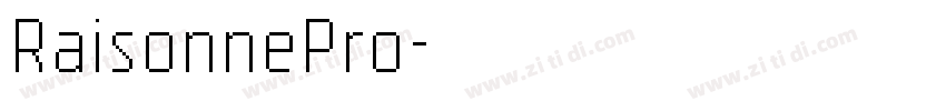 RaisonnePro字体转换