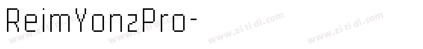 ReimYonzPro字体转换