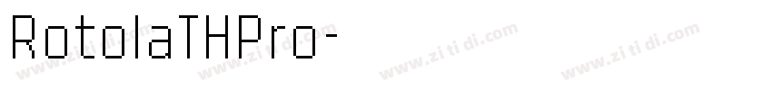 RotolaTHPro字体转换
