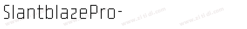 SlantblazePro字体转换