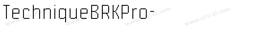TechniqueBRKPro字体转换