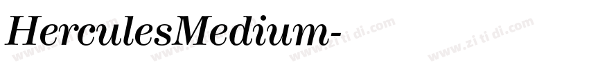 HerculesMedium字体转换