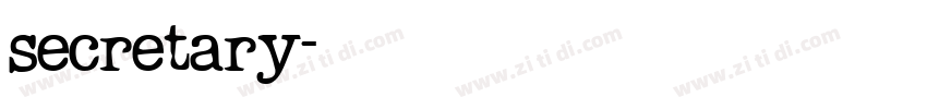 secretary字体转换
