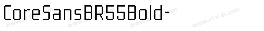 CoreSansBR55Bold字体转换