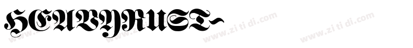 HEAVYRUST字体转换