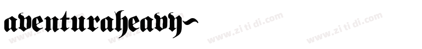 aventuraheavy字体转换