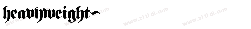 heavyweight字体转换 heavyweight字体转换