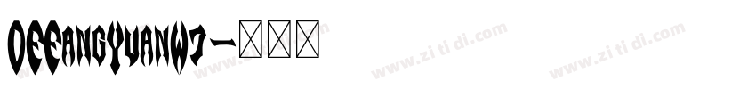 DFFangYuanW7字体转换