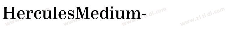 HerculesMedium字体转换
