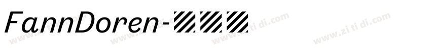 FannDoren字体转换