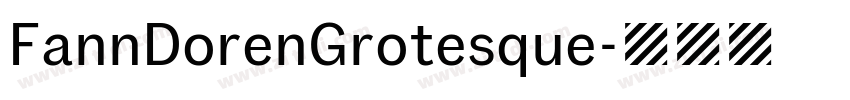 FannDorenGrotesque字体转换 FannDorenGrotesque字体转换
