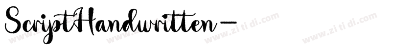 ScriptHandwritten字体转换