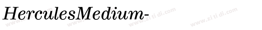 HerculesMedium字体转换