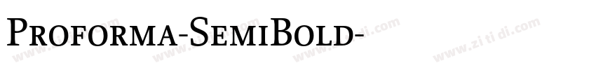 Proforma-SemiBold字体转换