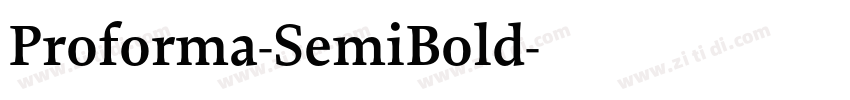 Proforma-SemiBold字体转换