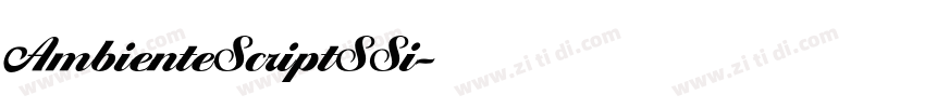 AmbienteScriptSSi字体转换