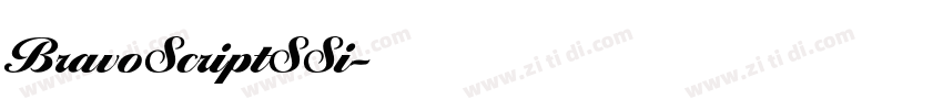 BravoScriptSSi字体转换