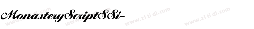 MonasteryScriptSSi字体转换