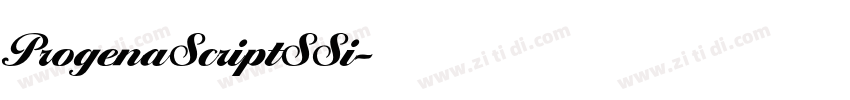 ProgenaScriptSSi字体转换