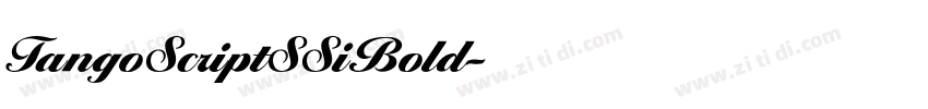 TangoScriptSSiBold字体转换