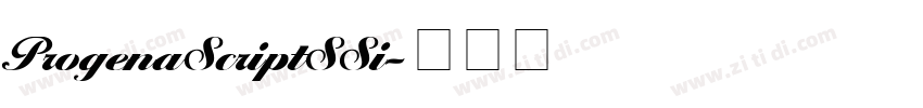 ProgenaScriptSSi字体转换