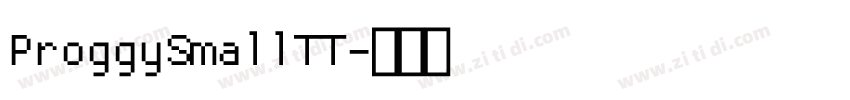 ProggySmallTT字体转换