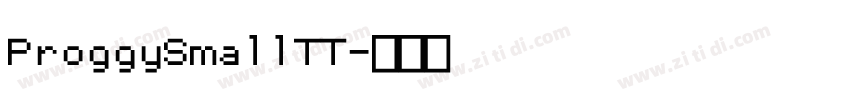 ProggySmallTT字体转换