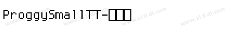 ProggySmallTT字体转换