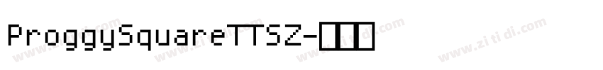 ProggySquareTTSZ字体转换