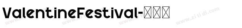 ValentineFestival字体转换