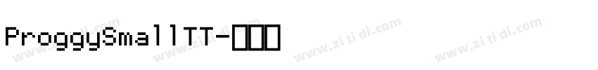 ProggySmallTT字体转换