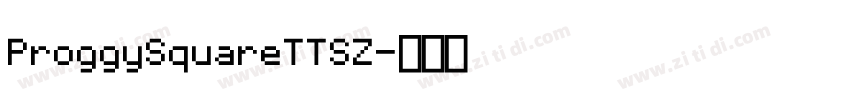 ProggySquareTTSZ字体转换