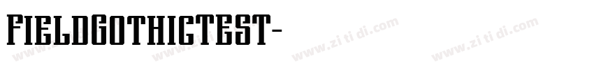 FieldGothicTEST字体转换