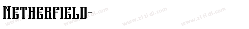 Netherfield字体转换