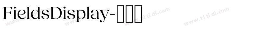 FieldsDisplay字体转换
