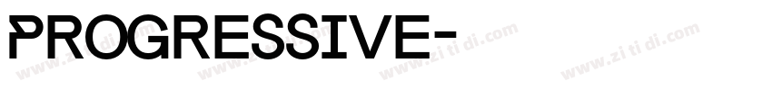 Progressive字体转换