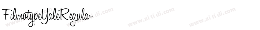 FilmotypeYaleRegula字体转换