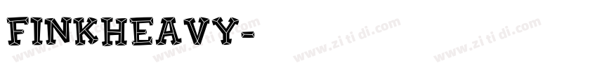 FinkHeavy字体转换