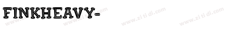 FinkHeavy字体转换